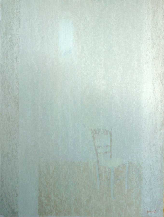 Recueillement, pastel sur papier, ht 65 x 45 cm